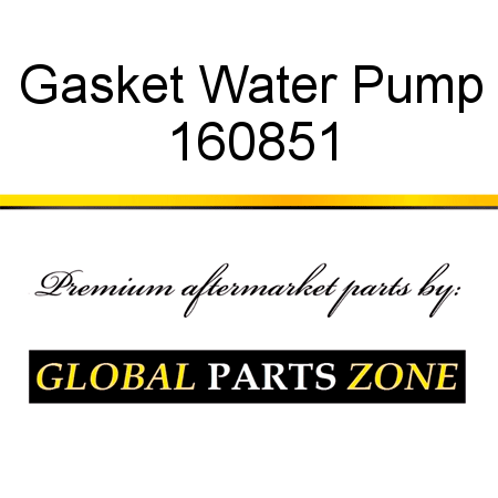 Gasket, Water Pump 160851