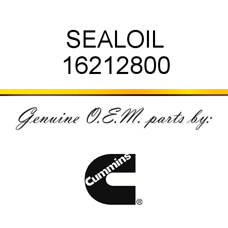 SEAL,OIL 16212800