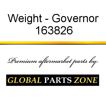 Weight - Governor 163826