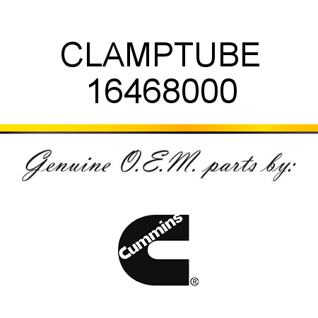 CLAMP,TUBE 16468000