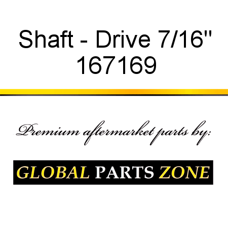 Shaft - Drive 7/16