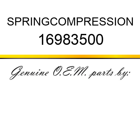 SPRING,COMPRESSION 16983500