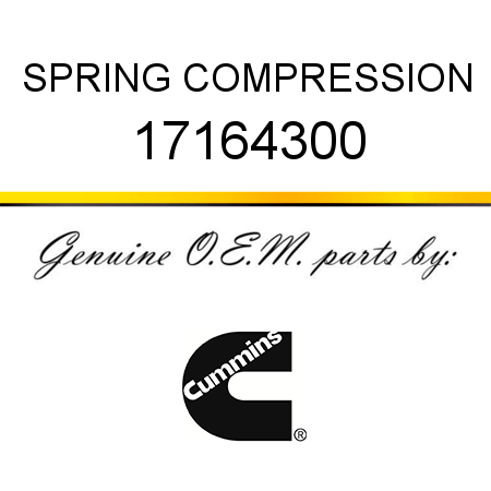 SPRING, COMPRESSION 17164300