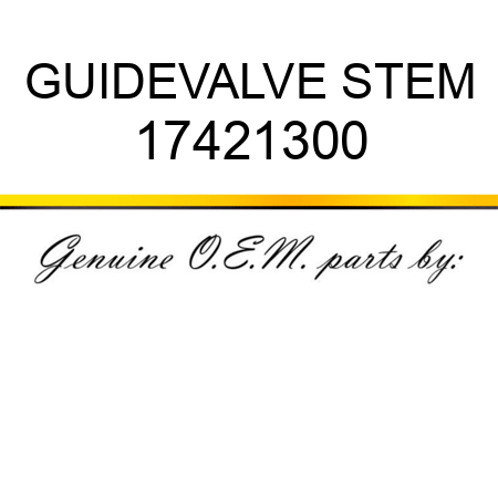 GUIDE,VALVE STEM 17421300