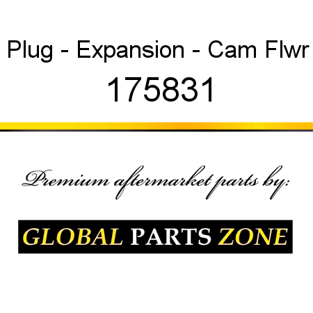 Plug - Expansion - Cam Flwr 175831