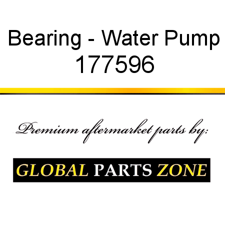 Bearing - Water Pump 177596