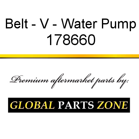 Belt - V - Water Pump 178660