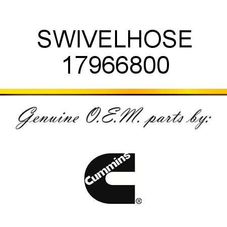 SWIVEL,HOSE 17966800