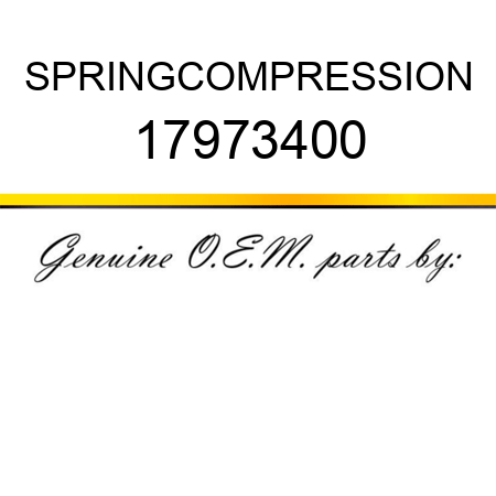 SPRING,COMPRESSION 17973400