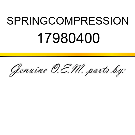 SPRING,COMPRESSION 17980400