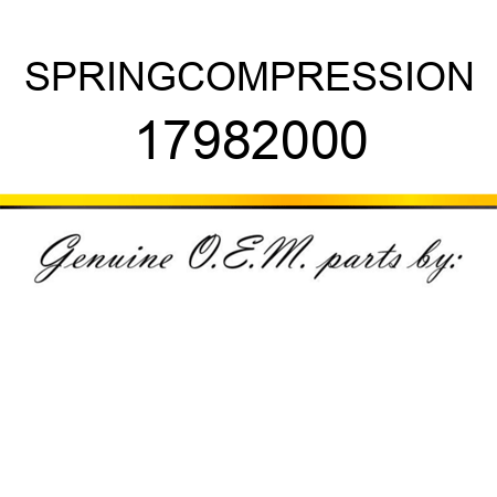 SPRING,COMPRESSION 17982000