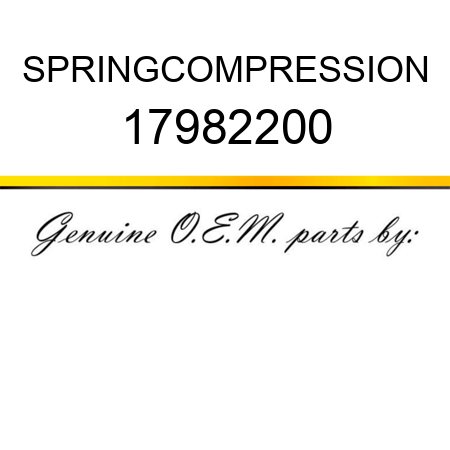 SPRING,COMPRESSION 17982200
