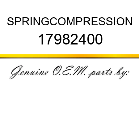 SPRING,COMPRESSION 17982400