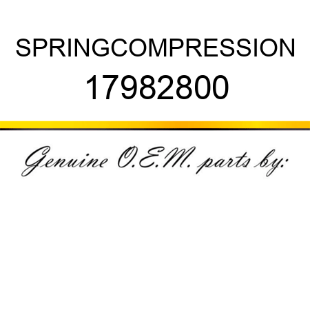 SPRING,COMPRESSION 17982800