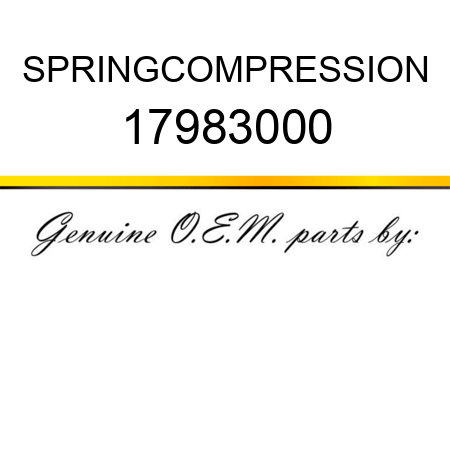 SPRING,COMPRESSION 17983000