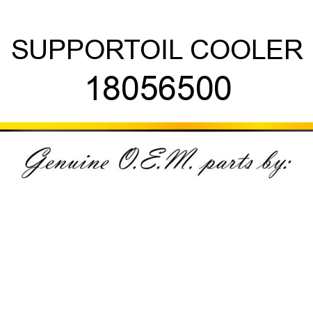 SUPPORT,OIL COOLER 18056500