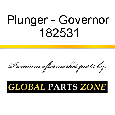 Plunger - Governor 182531