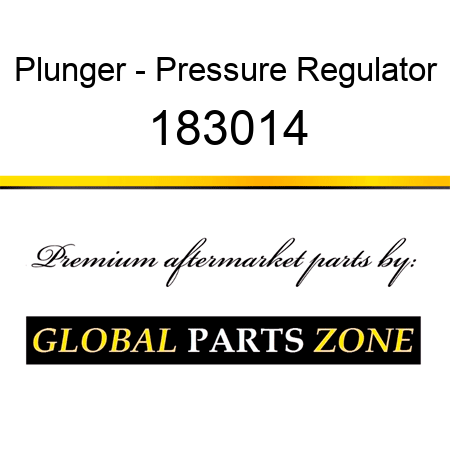 Plunger - Pressure Regulator 183014