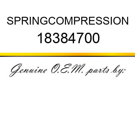 SPRING,COMPRESSION 18384700