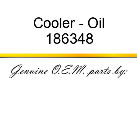 Cooler - Oil 186348