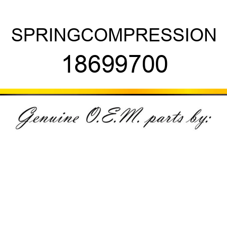 SPRING,COMPRESSION 18699700