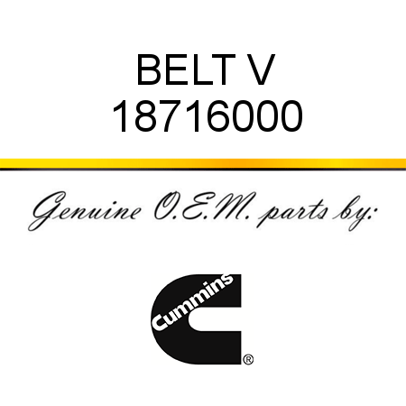 BELT, V 18716000