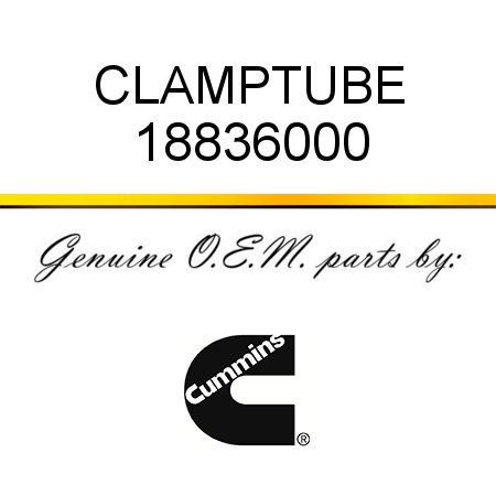 CLAMP,TUBE 18836000