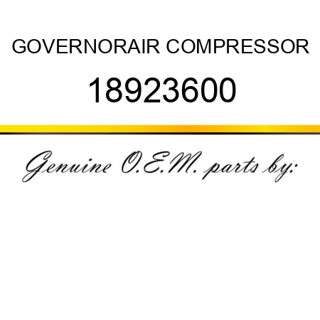 GOVERNOR,AIR COMPRESSOR 18923600