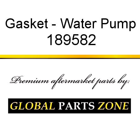 Gasket - Water Pump 189582