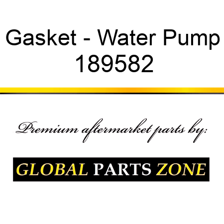 Gasket - Water Pump 189582