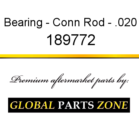 Bearing - Conn Rod - .020 189772