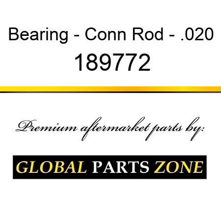 Bearing - Conn Rod - .020 189772