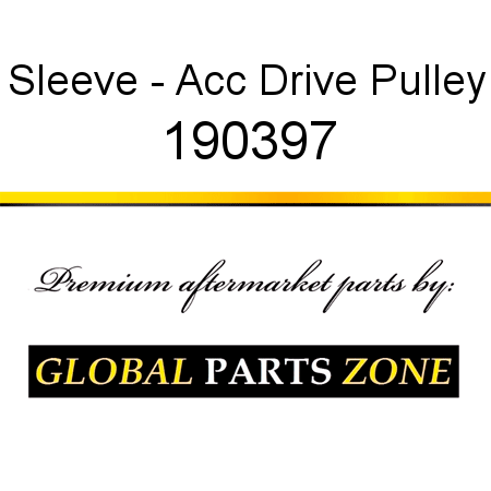 Sleeve - Acc Drive Pulley 190397
