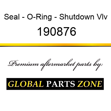 Seal - O-Ring - Shutdown Vlv 190876