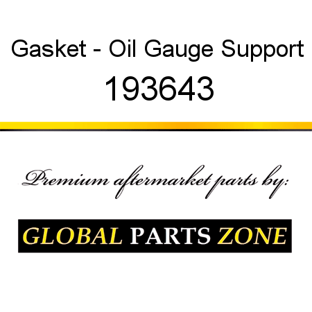 Gasket - Oil Gauge Support 193643