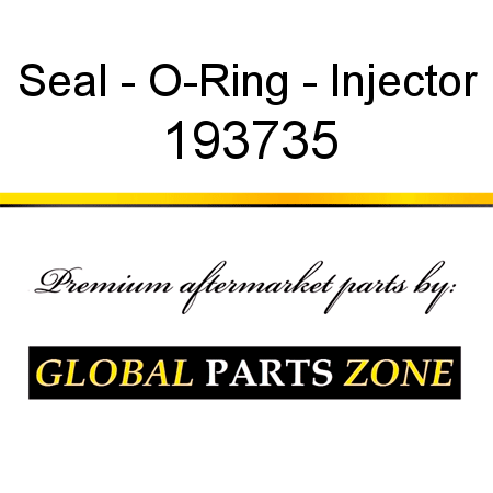 Seal - O-Ring - Injector 193735