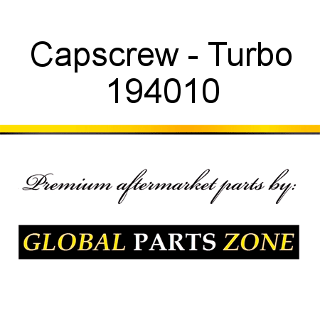 Capscrew - Turbo 194010