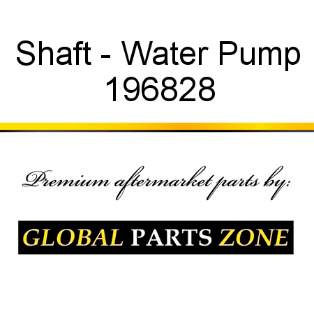 Shaft - Water Pump 196828