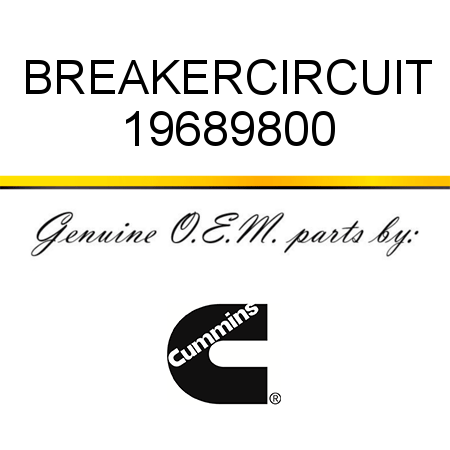 BREAKER,CIRCUIT 19689800