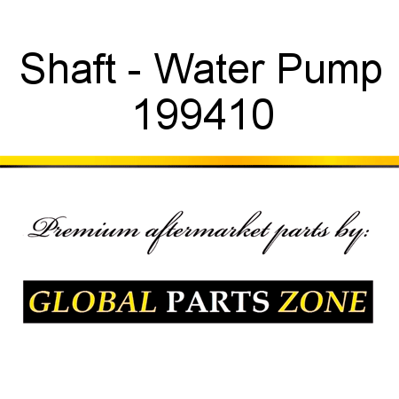 Shaft - Water Pump 199410