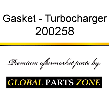 Gasket - Turbocharger 200258