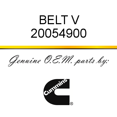 BELT, V 20054900