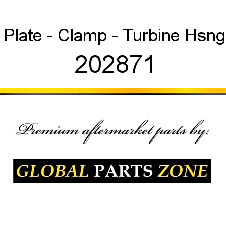 Plate - Clamp - Turbine Hsng 202871