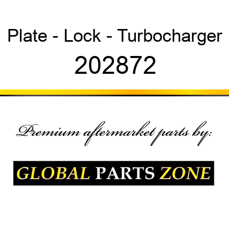 Plate - Lock - Turbocharger 202872