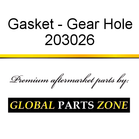 Gasket - Gear Hole 203026