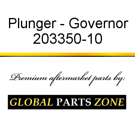 Plunger - Governor 203350-10