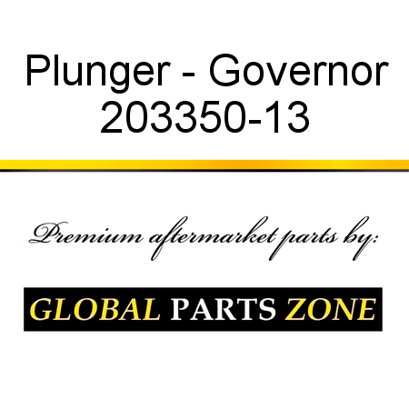 Plunger - Governor 203350-13
