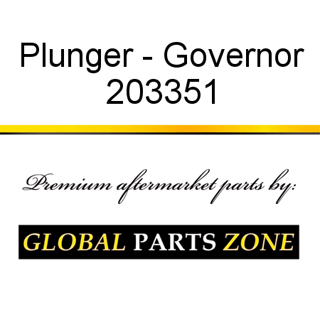 Plunger - Governor 203351