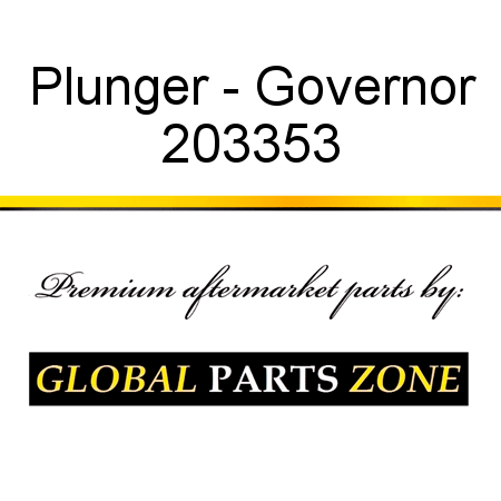 Plunger - Governor 203353