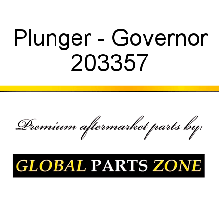Plunger - Governor 203357